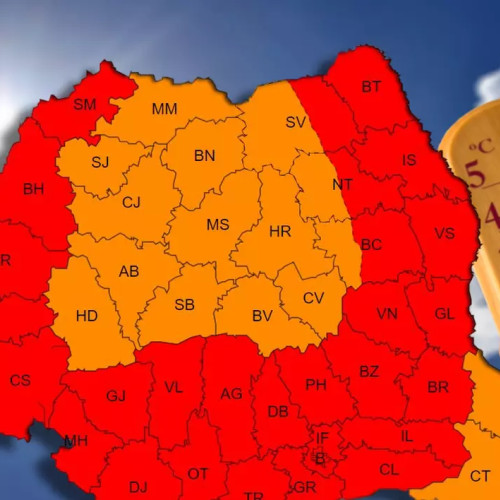 Cod roșu de caniculă în weekend, însă vârful valului de căldură urmează săptămâna viitoare, anunță ANM