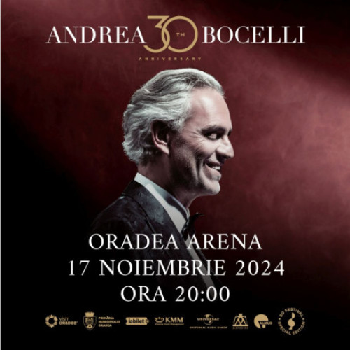 Andrea Bocelli va concerta la Oradea pe 17 noiembrie