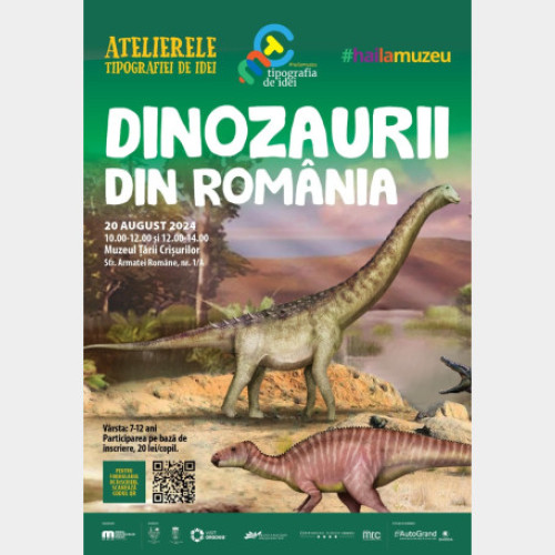 Atelier de educație muzeală despre dinozauri în România