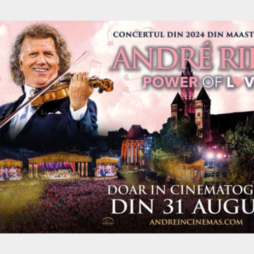 Cinema Palace Lotus Center a lansat vânzarea de bilete pentru Andre Rieu - Puterea dragostei