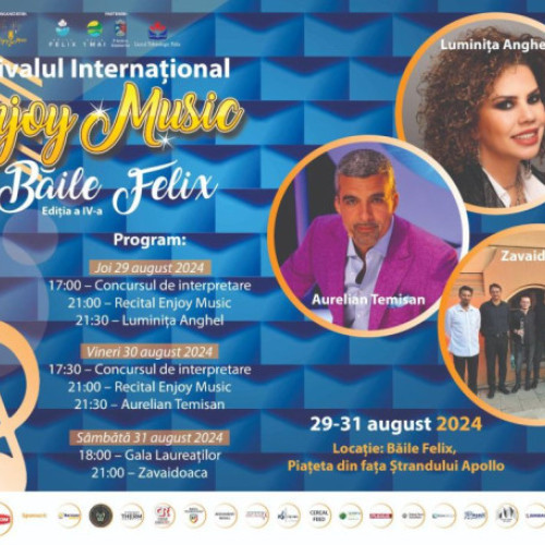 Festivalul internațional &quot;Enjoy Music&quot; revine la Baile Felix