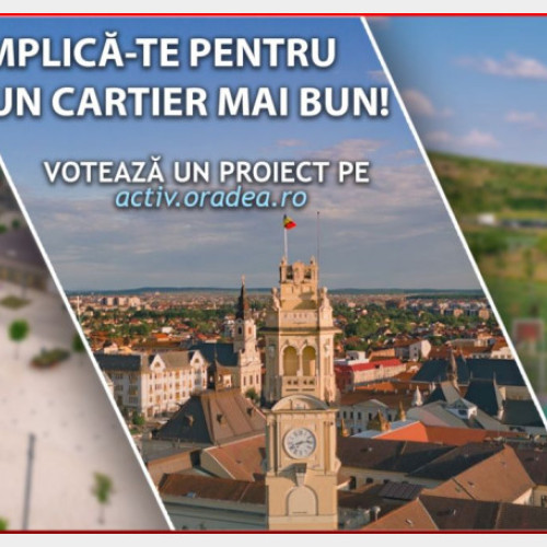 Orădenii pot vota până pe 8 septembrie pentru proiecte de bugetare participativă