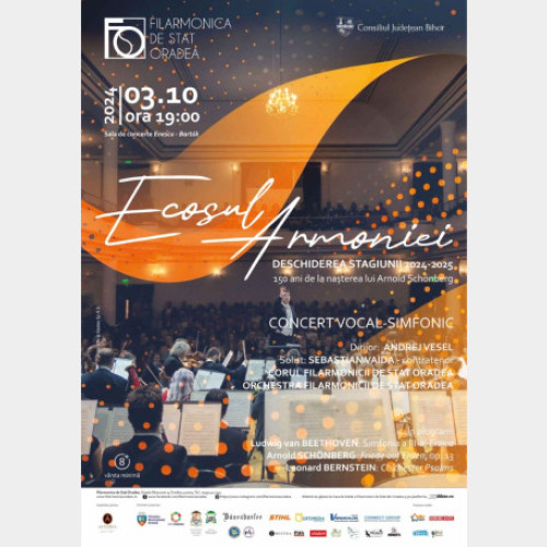 Concert de deschidere la Filarmonica de Stat Oradea: &quot;Ecosul armoniei&quot;