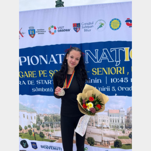 Diana Verdes și Laviniu Chis, podium la Campionatul Național de alergare 5 km