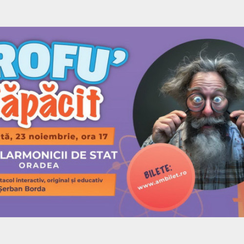 Spectacolul educativ &quot;Profu' zapacit&quot; aduce fizica și chimia în atenția publicului