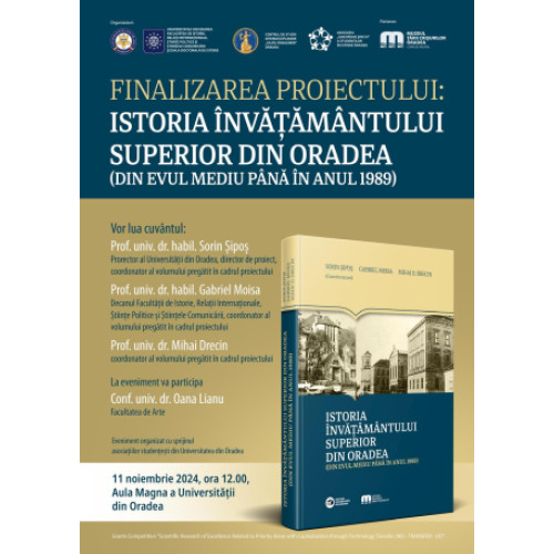 Lansare de carte despre istoria învățământului superior din Oradea