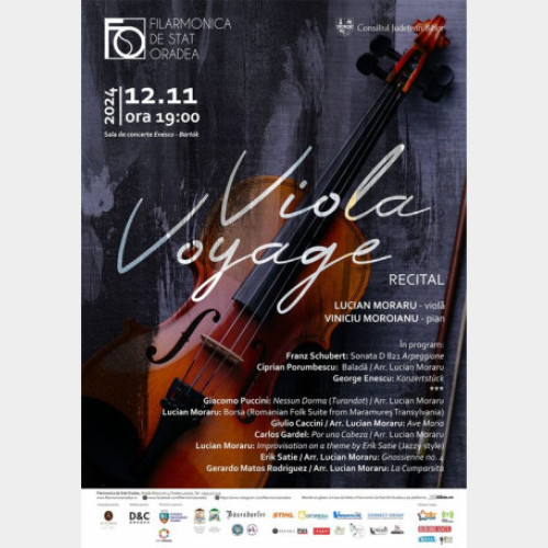 Concertul &quot;Viola Voyage&quot; la Filarmonica de Stat Oradea