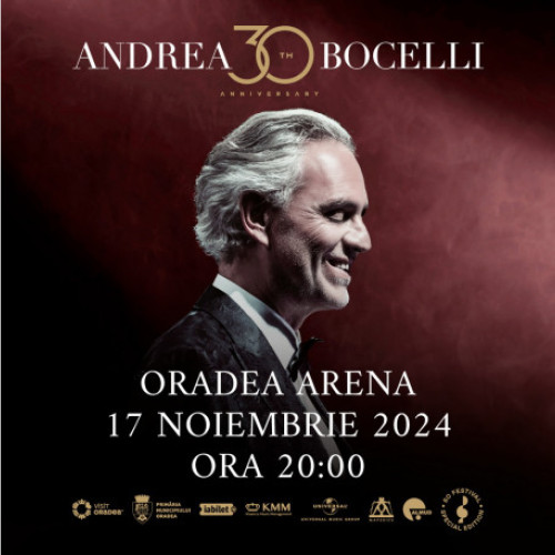 Concertul Andrea Bocelli la Oradea Arena pe 17 noiembrie