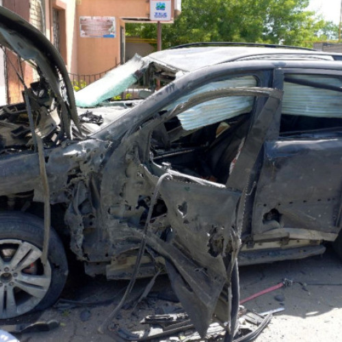 Video Luptători români, răniți în Ucraina în urma unui atac rusesc. Mașina le-a fost lovită de o dronă