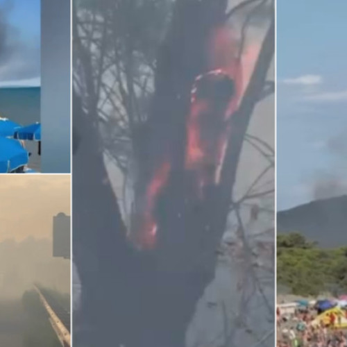 Video Incendii puternice de vegetație într-o zonă turistică din Italia. Sute de oameni au fost evacuați