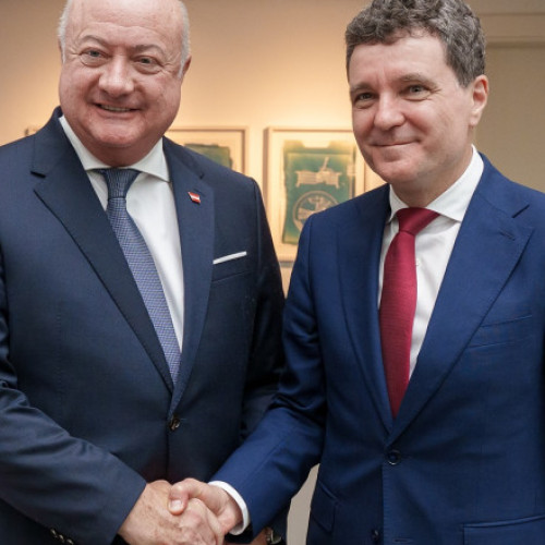 Nicusor Dan și Christian Stocker, într-o întâlnire la Salzburg