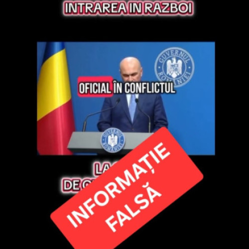 Avertizare despre clipuri false cu imaginea premierului Bolojan privind intrarea României în război