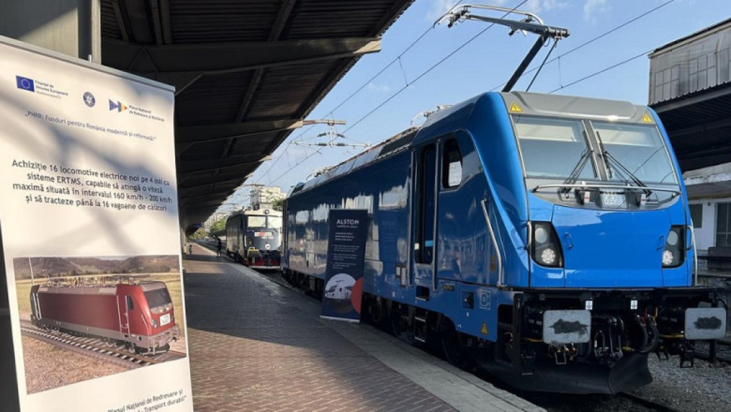 Alstom a prezentat prima locomotivă electrică Traxx destinată României