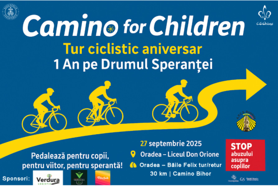 Oradea devine capitala speranței pentru copii prin Camino for Children