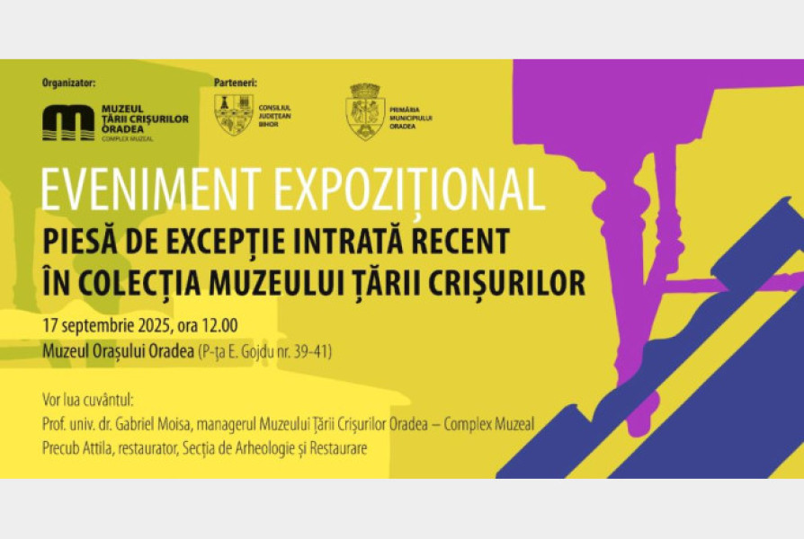 Obiect istoric intră în circuitul Muzeului Țării Crișurilor Oradea