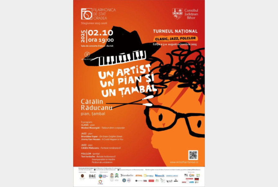 Concert inedit la Filarmonica Oradea cu țambal și pian în jazz, clasic și folclor