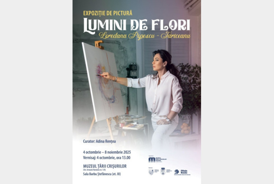 Expoziția „Lumini de flori” poate fi vizitată la Muzeul Țării Crișurilor din Oradea