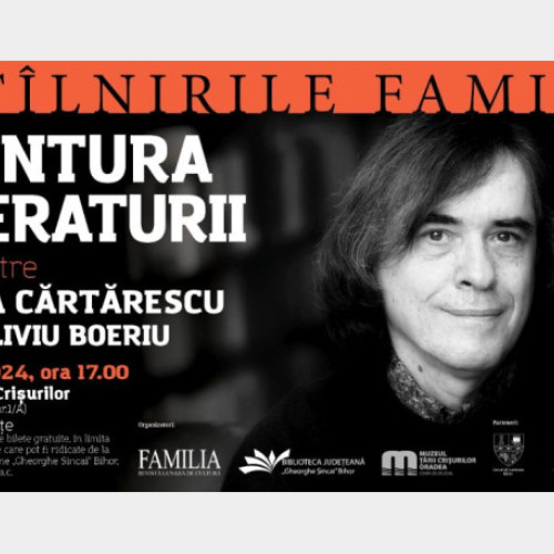 - Un scriitor roman se intalneste cu publicul din Oradea pentru evenimentul "Aventura literaturii