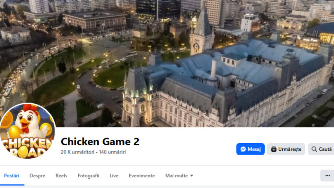 Pagina de Facebook a Consiliului Județean Iași, atacată cibernetic și redenumită chicken game 2