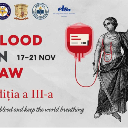 Campania de donare de sânge Blood (in) Law(s) se desfășoară între 17 și 21 noiembrie la Oradea