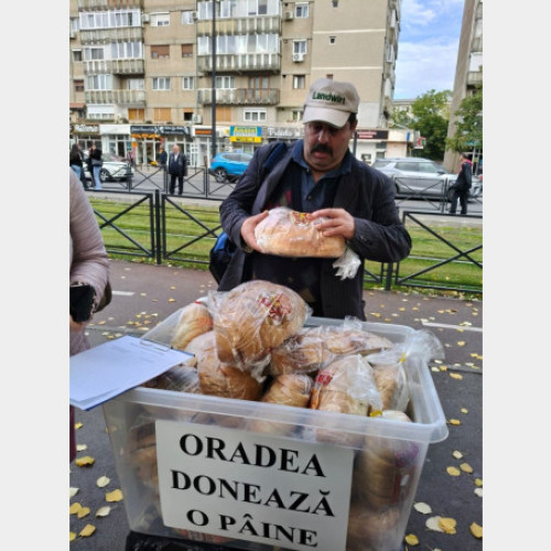 Oradea donează peste 400 de pâini pentru nevoiași în octombrie