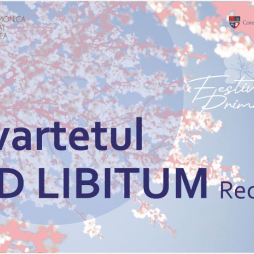 As the first recital of "Festivalul Primăverii", the hall "Enescu - Bartók" will host the concert of Quartet "Ad Libitum" accompanied by flutist Ion Bogdan Ștefănescu.