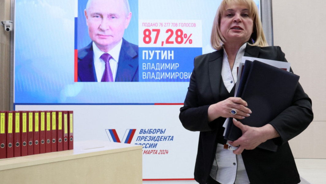 Oficial, Putin câștigă alegerile cu 87,28% din voturi: Comitetul Electoral Central din Rusia.