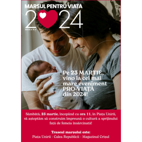 Mare eveniment in Oradea: Marș pentru viață - sâmbătă, 23 martie