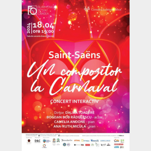 Concertul "Carnavalul Compozitorilor" debutează la Sala de concerte "Enescu - Bartók" din Oradea: Sonorități contrastante ale compozitorilor precum Rameau, Vivaldi, Berlioz și Grieg, sub conducerea lui Dalma Toadere.