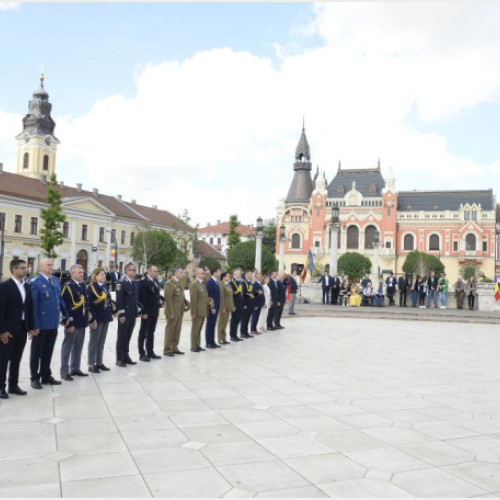 Ceremonial militar la Piața Unirii pentru Ziua Independenței, Ziua Victoriei și Ziua Uniunii Europene