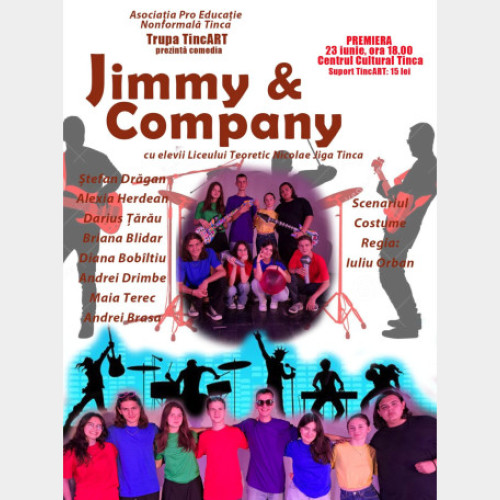 Trupa TincArt încheie stagiunea nr. 11 cu premiera spectacolului muzical &quot;Jimmy &amp; Company&quot;