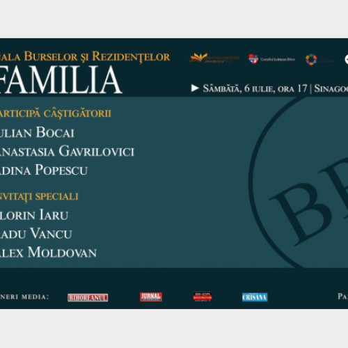 Mâine, 6 iulie - Gala Burselor și Rezidențelor Familia